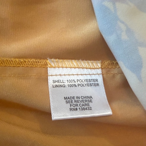 ModCloth Yellow Floral Circle Skirt with Pink & Red Roses - Picture 4 of 6